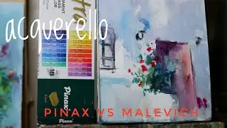 Акварель Pinax Extra Fine 18 и Малевич Veroneze 24