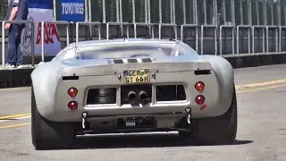 1966 Ford GT40 Mk I. Awesome SOUND - Starts, Accelerations & Fly Bys