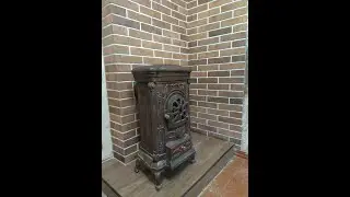 Переделка печи / Установка чугунной топки / Облицовка плиткой