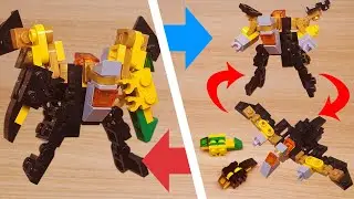 Micro LEGO brick pteranodon combiner transformer mech -  Tera Combo