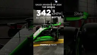 Top 5 speeds in Saudi Arabian Grand Prix 2024! 👀🏎 