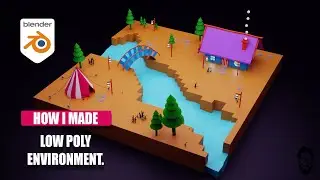 3d environment modeling in blender I 3d lowpoly blender I lowpoly environment-Game asset episode-02