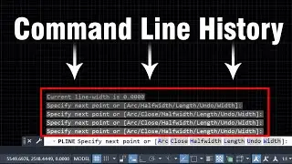 How to show and hide command line history in AutoCAD (temporary prompt lines)
