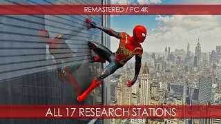 Spider-Man PC 4K - All 17 Research Stations