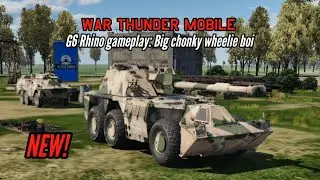 NEW! G6 Rhino gameplay: Big chonky wheelie boi - War Thunder Mobile