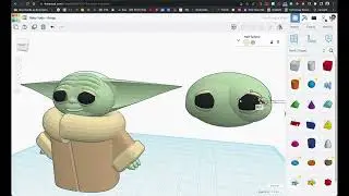 How to Make Grogu (Baby Yoda) in Tinkercad