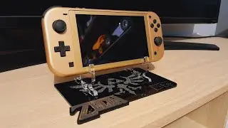 Switch Lite Hyrule Edition & Custom Stand: Unboxing. The Legend of Zelda. -Something Different