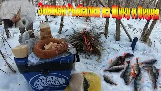 Забурили лунку, а ТАМ😱👽🌋!!!Зимняя рыбалка!!! Ловля ЩУКИ и ОКУНЯ на БЛЕСНУ!!! Отдых и рыбалка!!!