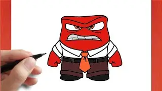 HOW TO DRAW ANGER EASY | INSIDE OUT 2