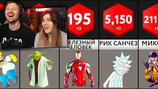 Сравнение: IQ Персонажей | РЕАКЦИЯ на Мир Сравнений