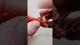 🧡 Красивая обвязка из пышных столбиков крючком