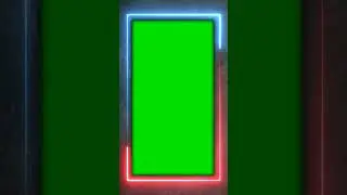 Neon Border Light Frame Green Screen Animation video