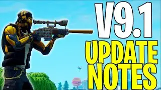 SEMI-AUTO SNIPER Fortnite NEW Hot Zones & Loot Drones! DOWNTOWN DROP GAMEPLAY! V9.10 Update Notes