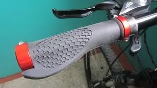 Велосипедные грипсы с упором и алюминиевыми заглушками c AliExpress