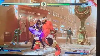 Streetfighter 5 Champion Edition Zangief Back Throw on Menat Ryona