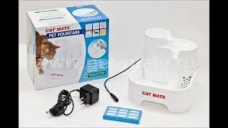 Распаковка автоматической поилки для кошек и собак Cat Mate Pet Fountain