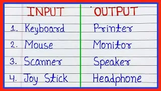 10 Output device name 10 Input device name in English | device name of computer | input output
