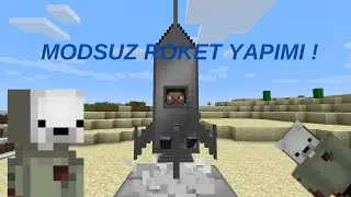 MODSUZ UZAYA GİDİLEBİLİR Mİ?? MİNECRAFT MODSUZ ROKET YAPIMI !