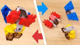 LEGO brick 3 Combiner transformer robot tutorial Monster Slayer 