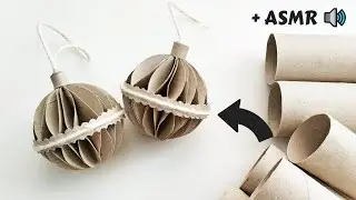 ✨ How to Make Christmas Bauble Decoration / ASMR Cozy Crafting / DIY Tutorial New Year's Ornaments ✨