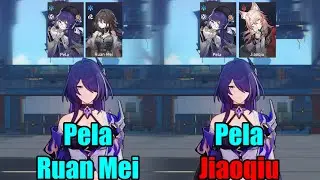 How Much Does Jiaoqiu & Pela Vs Ruan Mei & Pela Buff Acheron (2 Nihility)? || Honkai Star Rail