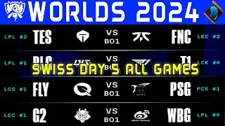 Worlds Highlights ALL GAMES Day 5 | Worlds Swiss Stage 2024 | By Onivia