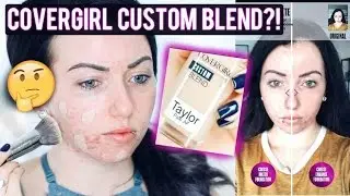 Does it Work?! NEW COVERGIRL CUSTOM BLEND FOUNDATION Scan your Face Using an App! First Impression