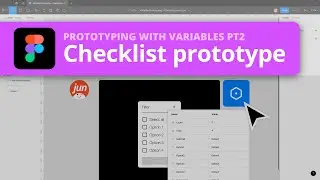 Figma Variables Pt2 ⚡ - Checklist prototype with number variables using count