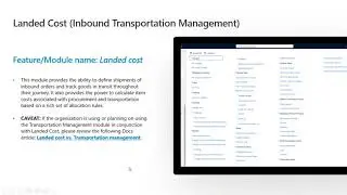 Dynamics 365 new features in SCM 2021