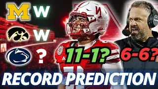 WAY TOO EARLY NEBRASKA 2025 RECORD PREDICTION🔥 | PLAYOFF YEAR? | Husker Football Transfer Portal