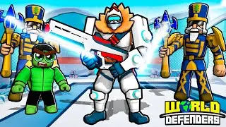 TAKING ON ARCTIC FORCE SANTA! - World Defenders Roblox