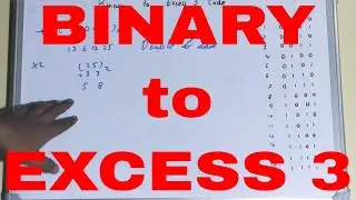 Binary to Excess 3 Code Conversion|Convert Binary to Excess 3 Code|Binary Code to Excess-3