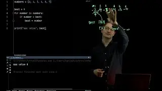 Python (eng) - Loop example: max element