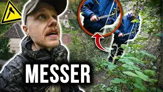 MANN MIT MESSER TAUCHT AUF! NICHT ALLEIN IM LOST HAUS DES MALERS! 😱