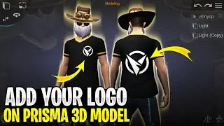 Add Your Channel Logo On 3D Model | How To Add Logo On Prisma 3D Model In Just 2 Minutes 👀 | Vinny