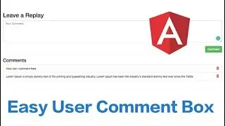 Easy User Comment Box | AngularJS