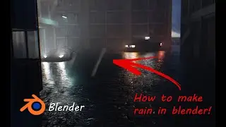 How to make realistic rain in Blender in just 5 minutes!