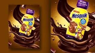 How to Create a Nestle Poster Design | Photoshop Tutorial