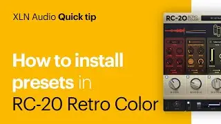 How to install presets in RC-20 Retro Color