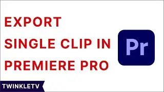 How to Export a Single Clip in Premiere Pro