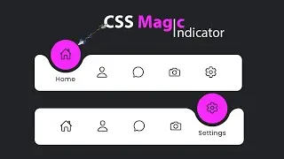 🪄Magic Navigation Menu Indicator | Html CSS Javascript