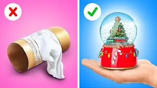 ПОДАРОК НА РОЖДЕСТВО СВОИМИ РУКАМИ 🎁✨ Идеи для новогоднего декора - сэкономь деньги с 123 GO!