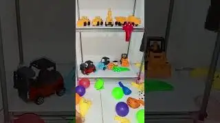 Balloons, contractor cars and colorful balls part 62 