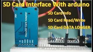 Interfacing SD card module with Arduino - Card Info, Read/Write and DATA LOGGER Functions