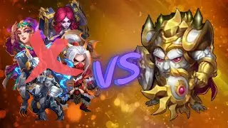 Primeval Golem VS Top Heroes | Best Build 💪💪 | Castle Clash