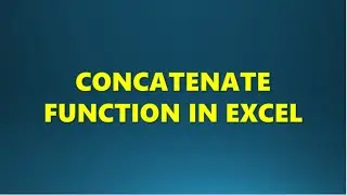 CONCATENATE function  in EXCEL #analytics #excel #powerquery