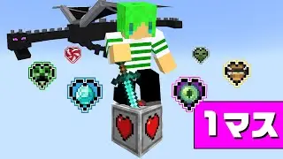 1マスで1ハートの世界でも余裕でエンドラ倒せんじゃね...？【マインクラフト】
