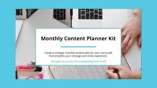 Monthly Content Planner Kit Video Walk Through