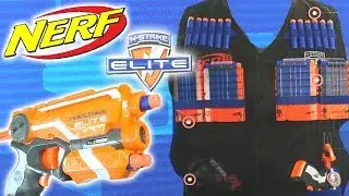 NERF Tactical Vest Kit & Firestrike НЕРФ Бронежилет и лазерный пистолет SanSanychTV