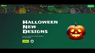 Halloween landing page | Coding timelapse | Website design